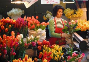 fresh flowers, Pike Street Market